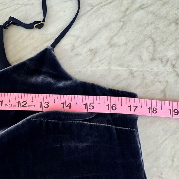 Lilly Pulitzer silk blend dusk velvet top true velvet navy size XS - Picture 6 of 8